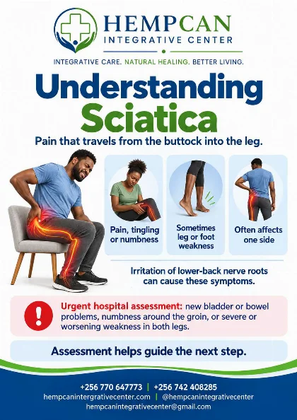 Understanding sciatica — HempCan poster